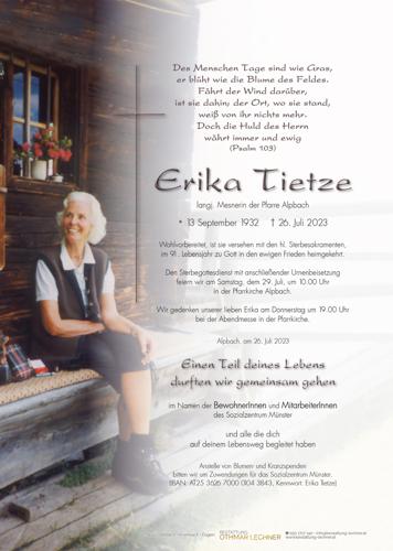 Parte von Erika Tietze