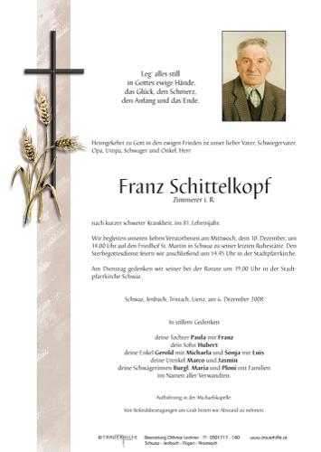 Parte von  Schittelkopf Franz Herr