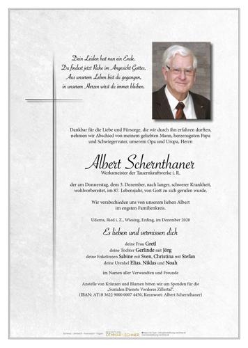 Parte von Albert Schernthaner