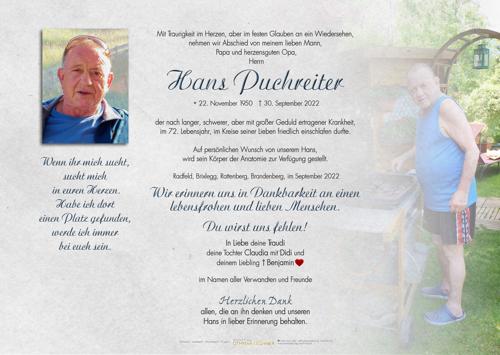 Parte von Johann Puchreiter