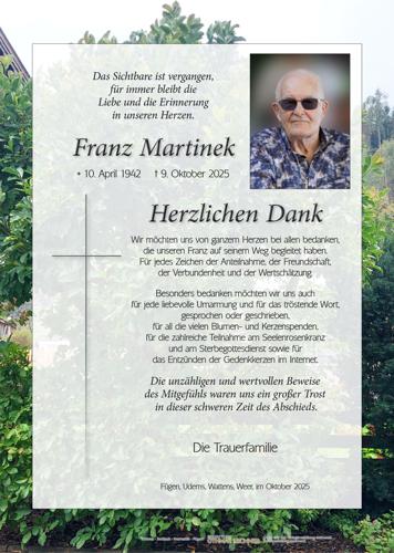 Parte von Franz Martinek