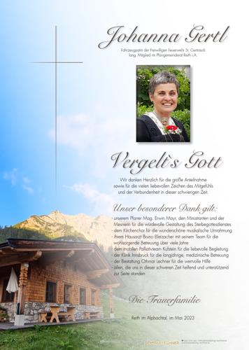 Parte von Johanna Gertl