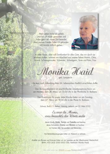 Parte von Monika Haid