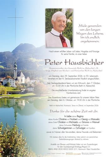 Parte von Peter Hausbichler