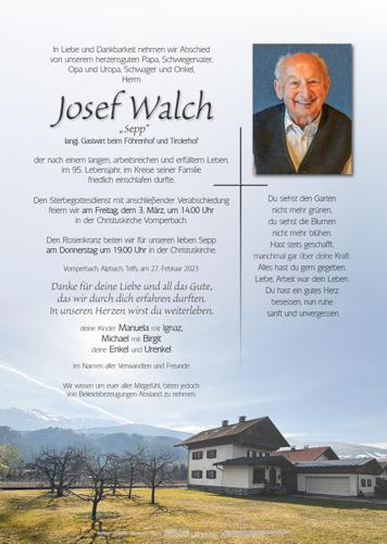 Parte von Josef Walch