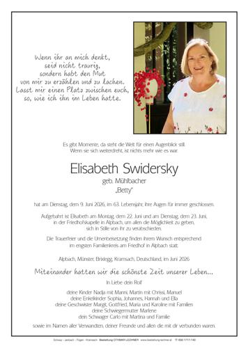 Parte von Elisabeth Swidersky