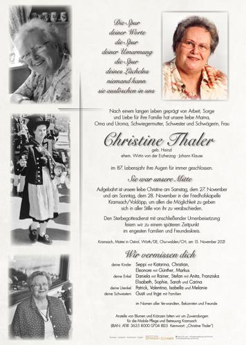 Parte von Christine Thaler