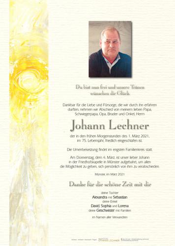 Parte von Johann Lechner