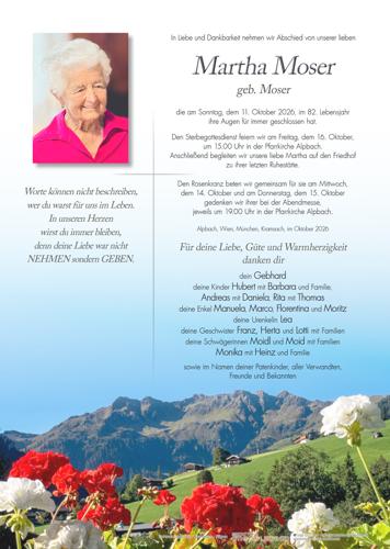 Parte von Martha Moser