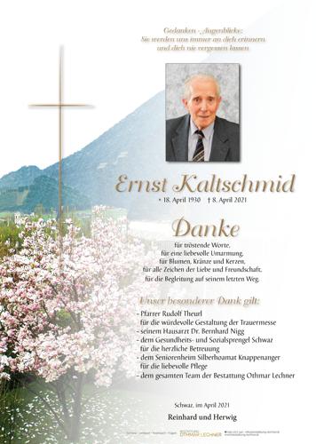 Parte von Ernst Kaltschmid