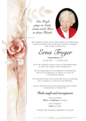 Parte von Erna Troger