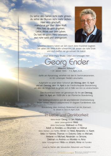 Parte von Georg Ender