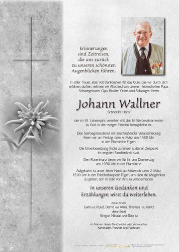 Parte von Johann Wallner