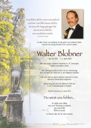 Parte von Walter Blobner