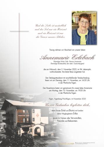 Parte von Annemarie Erlebach