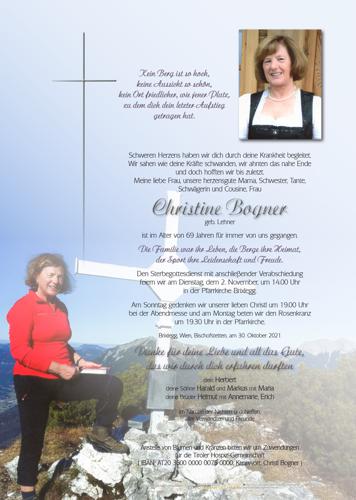 Parte von Christine Bogner