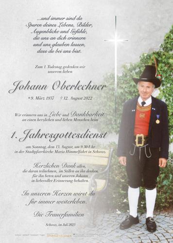 Parte von Johann Oberlechner