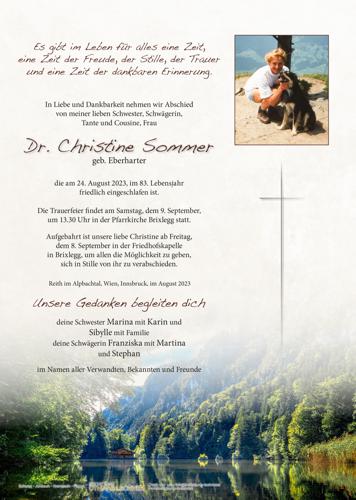 Parte von Dr. Christine Sommer