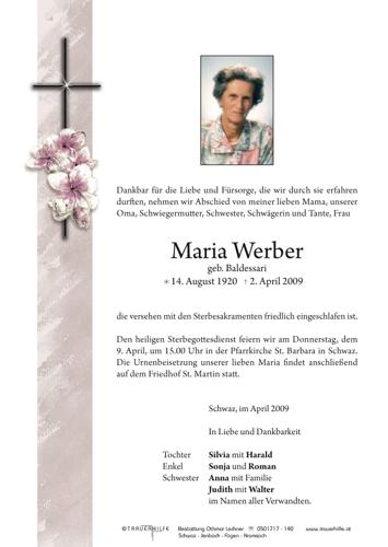 Parte von  Werber Maria Frau