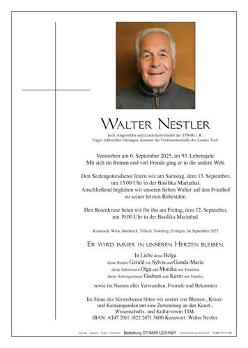 Parte von Walter Nestler