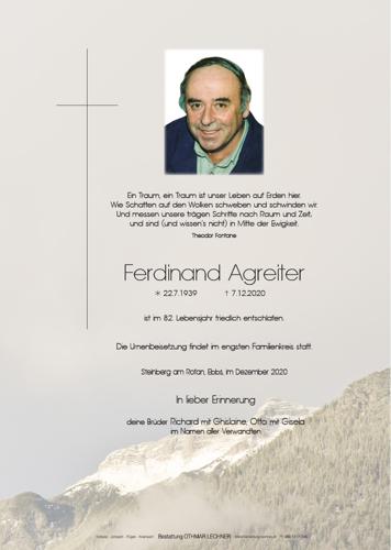 Parte von Ferdinand Agreiter