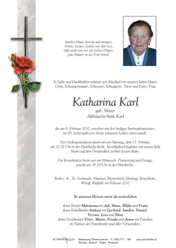 Parte von Katharina Karl