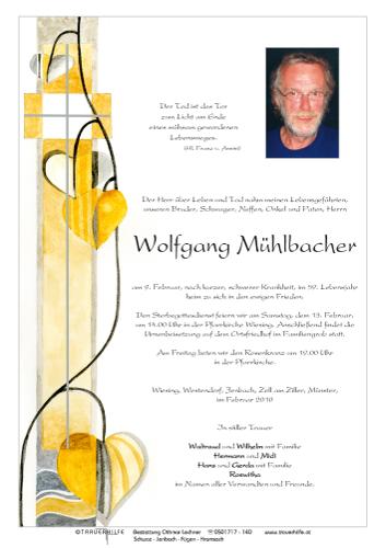 Parte von Wolfgang Mühlbacher