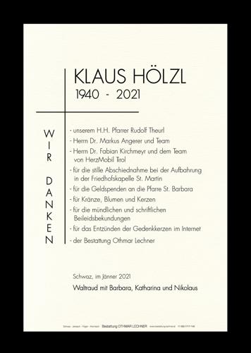 Parte von Josef Nikolaus Hölzl