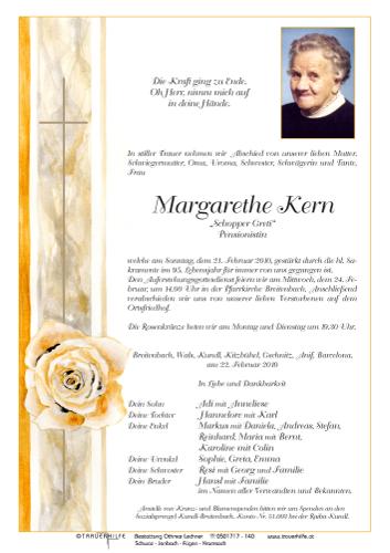 Parte von Margarethe Kern