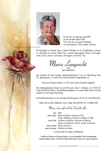 Parte von Maria Lamprecht