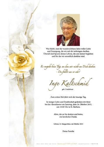 Parte von Inge Kaltschmid