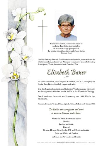 Parte von Elisabeth Bauer