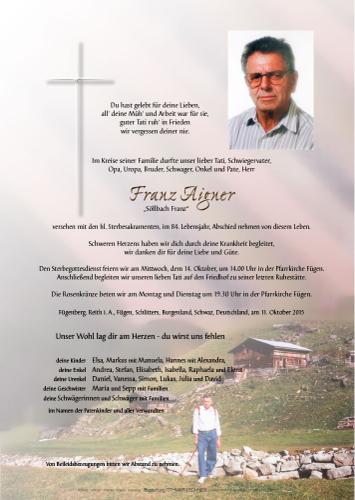 Parte von Franz Aigner