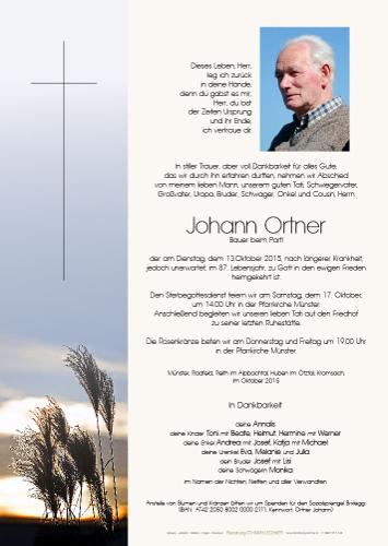 Parte von Johann Ortner