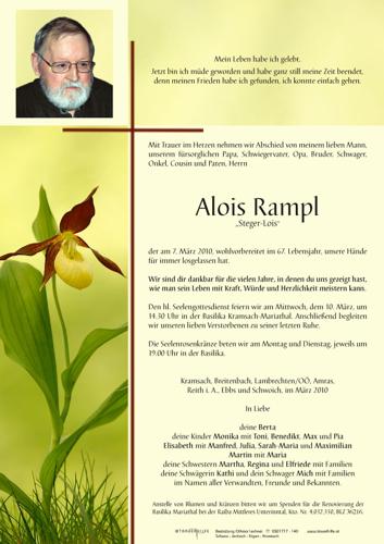 Parte von Alois Rampl