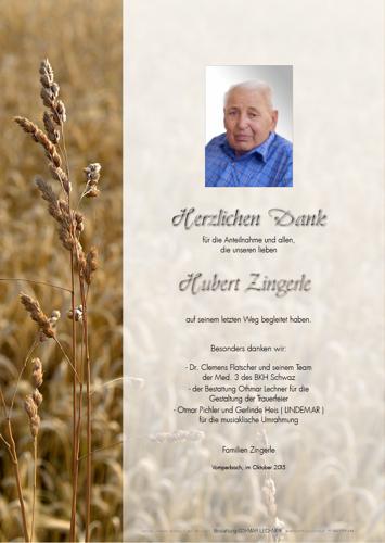 Parte von Hubert Zingerle