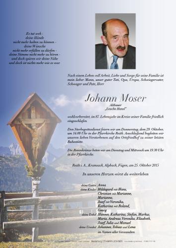 Parte von Johann Moser