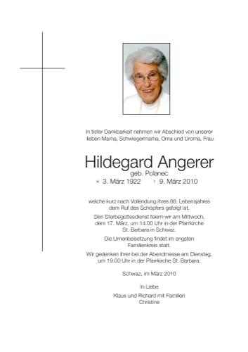 Parte von Hildegard Angerer