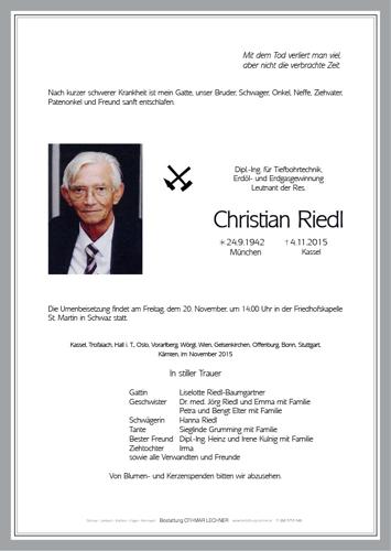 Parte von Christian Riedl