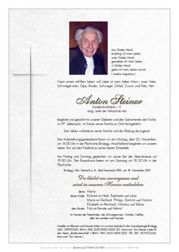 Parte von Anton Steiner