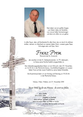 Parte von Franz Prem