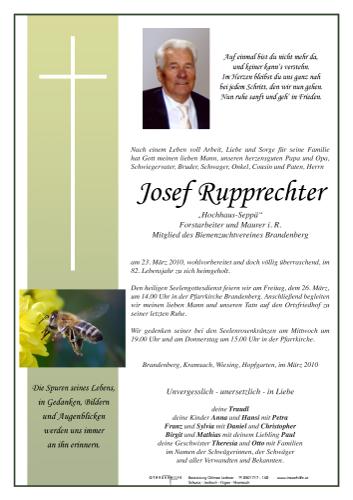 Parte von Josef Rupprechter