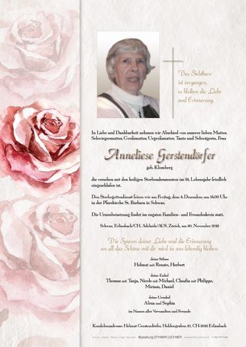 Parte von Anneliese Gerstendörfer