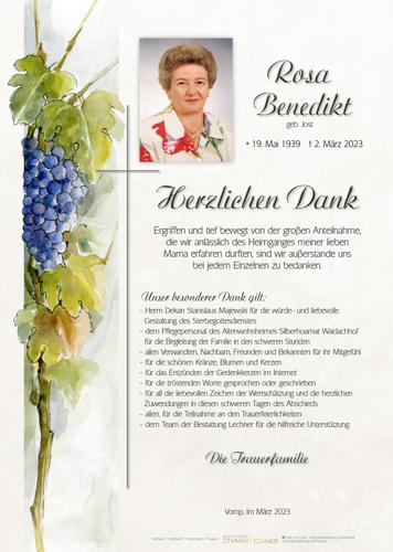 Parte von Rosa Benedikt