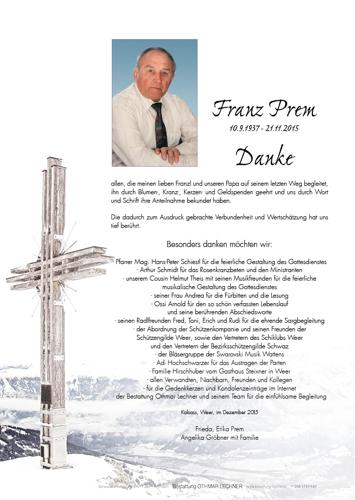 Parte von Franz Prem