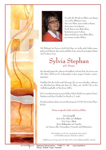 Parte von Sylvia Stephan