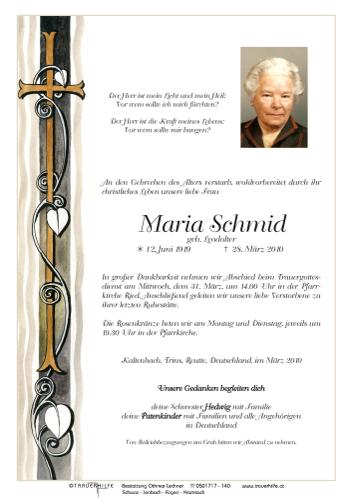 Parte von Maria Schmid