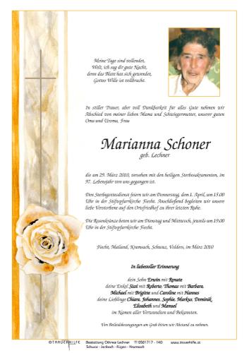 Parte von Marianna Schoner