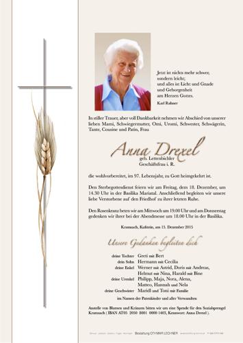 Parte von Anna Drexel