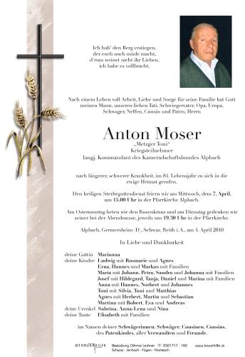 Parte von Anton Moser